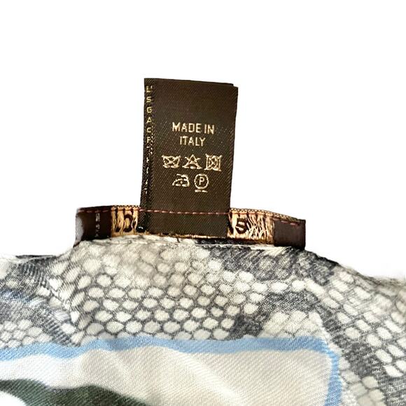 Roberto Cavalli Tropical Floral Bird Butterfly Nature Modal Long Scarf Shawl - Picture 5 of 12